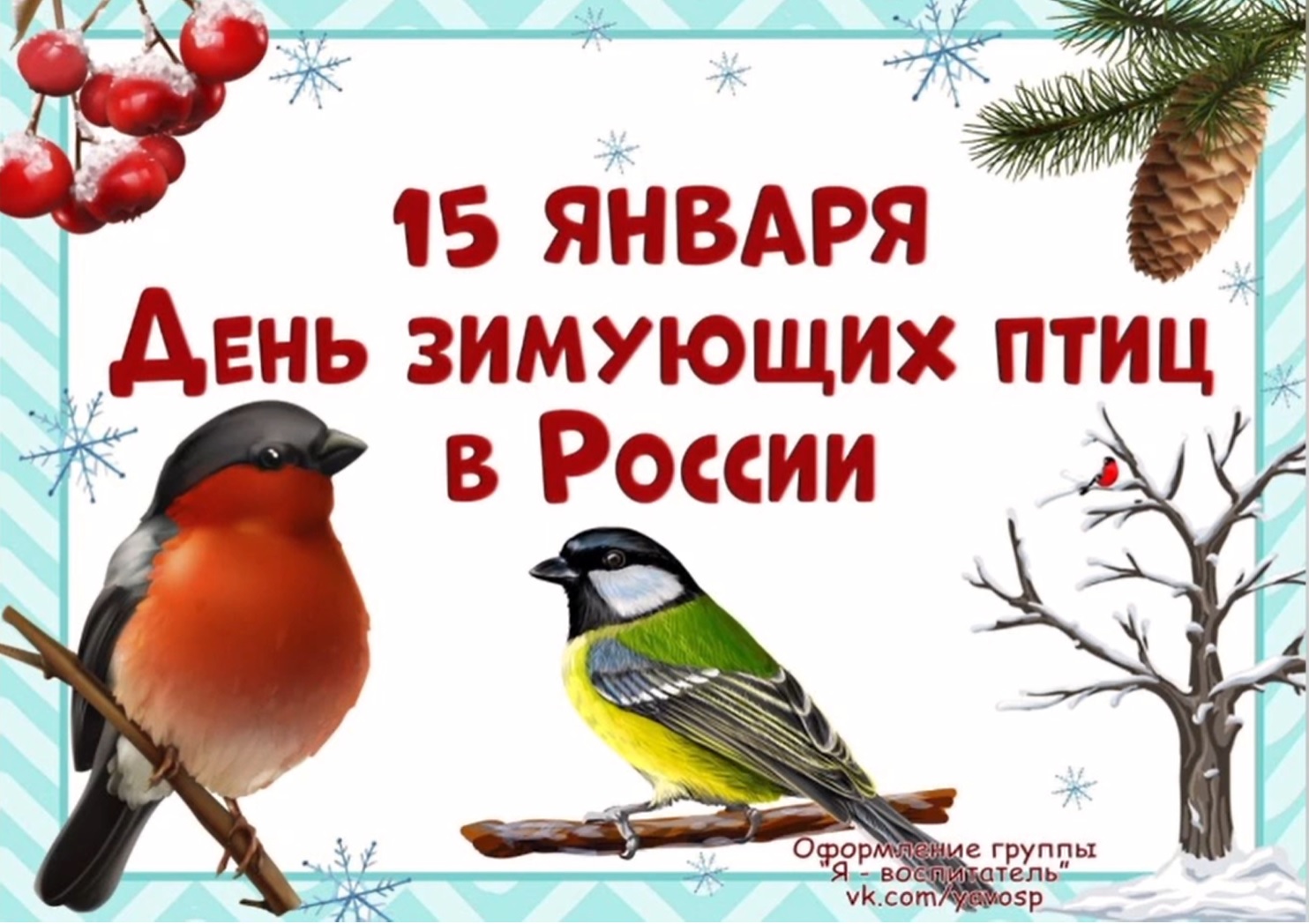 Всероссийский день зимующих птиц.